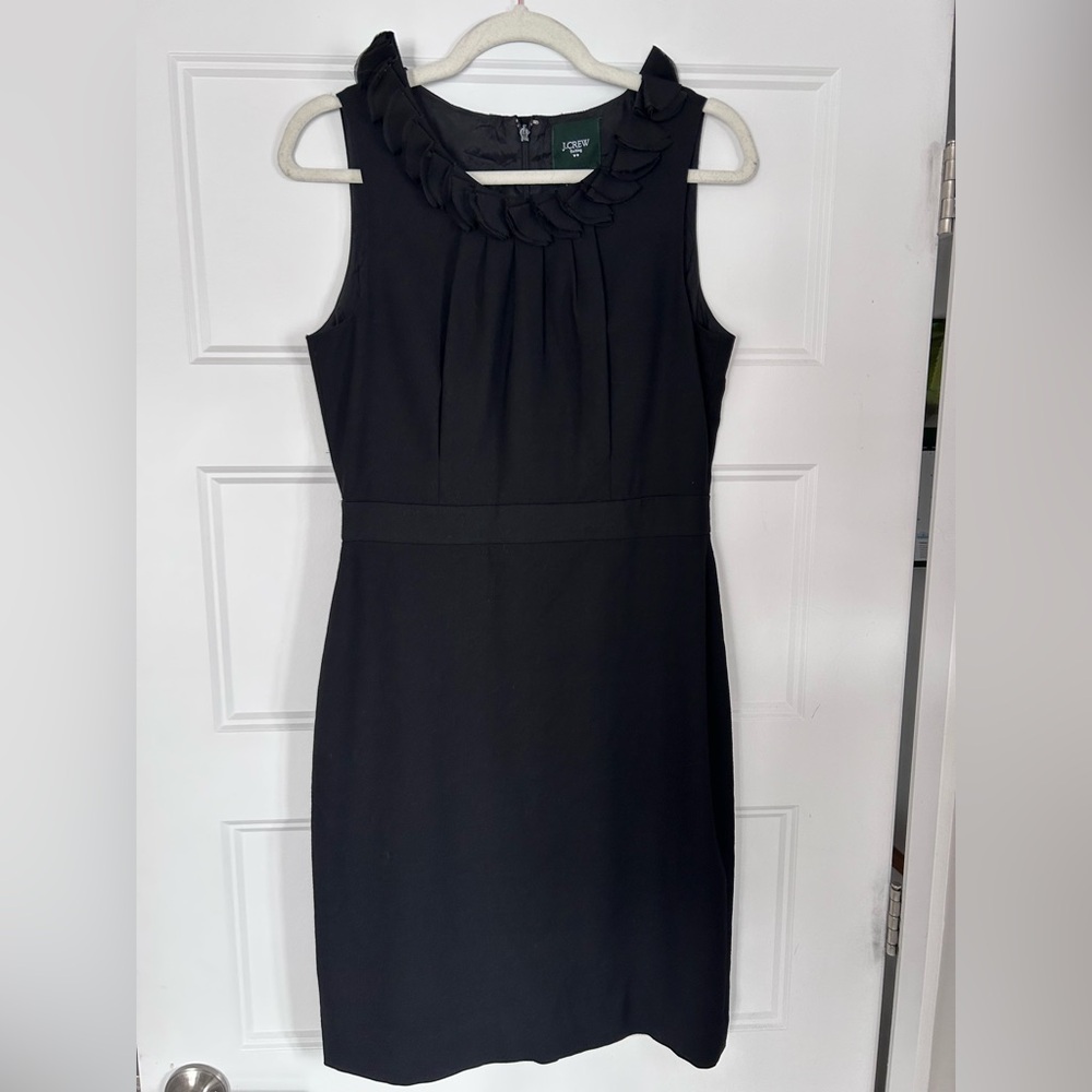 J. Crew Elegant Black Midi Dress